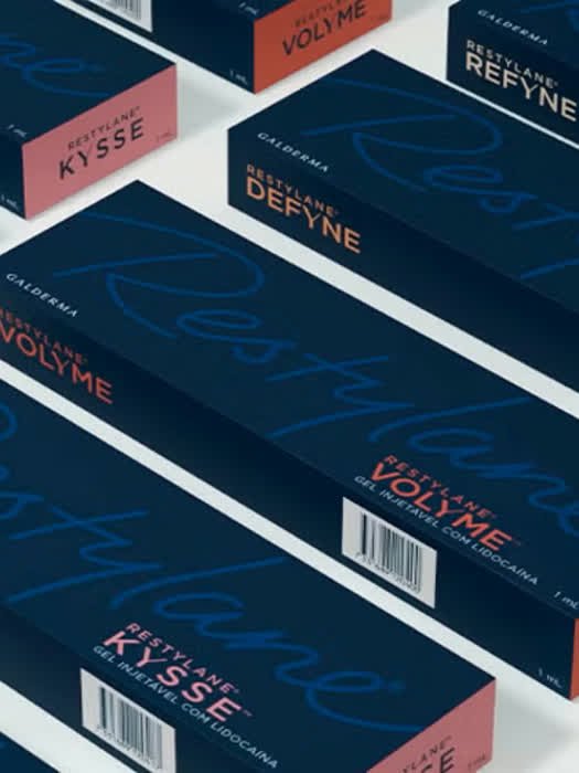 Caixas de Restylane Skinbooster para hidratação profunda da pele
